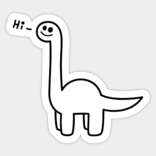 Brachiosaurus Dino Says Hi Sticker